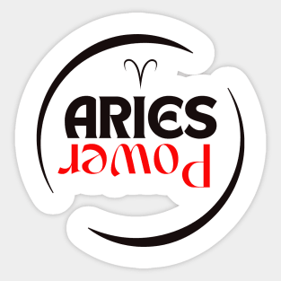 aries power Sticker